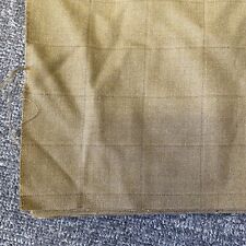 Green Check Wool Blend Fabric