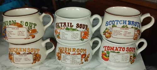 Vintage soup mugs - 70/80's,