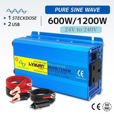 600W 1200W 24V to 240V Pure