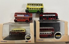 Collection Of  5 Oxford Diecast Buses N Gauge