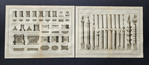 Pair antique 1738 - pair,
