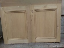 Pair antique stripped pine - of,