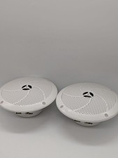 Pair of Autosound Marine A326 speakers 6-inch white loudspeakers x2