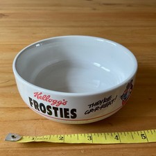 Vintage 1987 Kelloggs Frosties Cereal Bowl Tony the Tiger Breakfast Collectable 