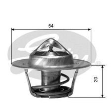 Gates Thermostat for Peugeot 205 CTi B6D(XU5JA) 1.6 August 1987 to August 1992