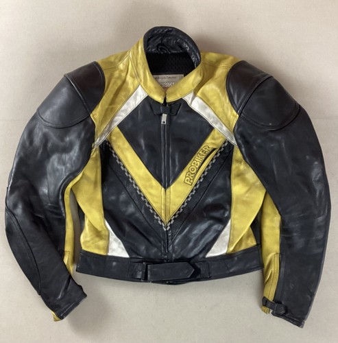 Vintage leather biker - leather, jacket