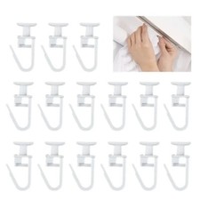 100pcs Curtain Track Mute Slider Plastic Curtain Hook Room Shower Curtain