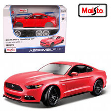 Maisto 1:24 2015 FORD MUSTANG GT Assembly DIY Racing Car Toy Diecast MODEL KITS 