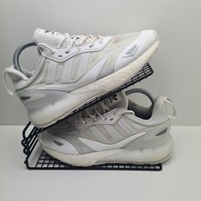 Adidas ZX 2K Boost Shoes Mens Size UK 6 White Running Gym Trainers Originals