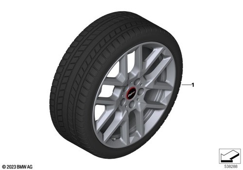 Mini genuine jcw spoke rim - jcw, y