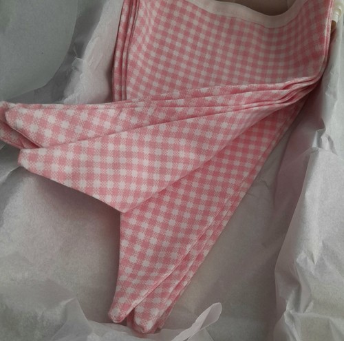 Homemade pink gingham - homemade, bunting
