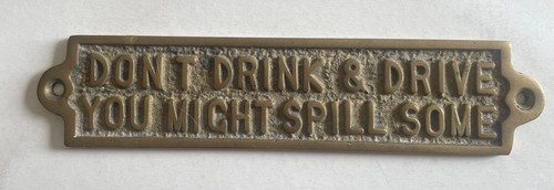 Heavy solid brass vintage - brass, bar