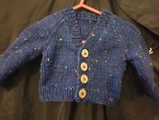 brand new hand knitted navy