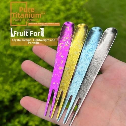 Portable titanium shovel spoon - titanium,