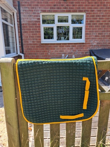 Thermatex saddle pad green - saddle, pad.