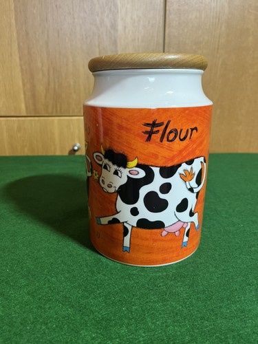 Dunoon stoneware flour jar - dunoon,