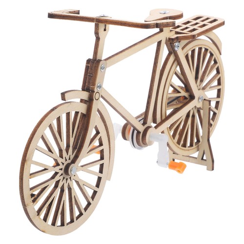 Wooden diy mechanical bike - wooden,