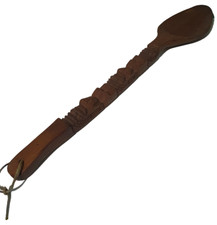 tiki carved giant wooden spoon 1960s approx 70cm
