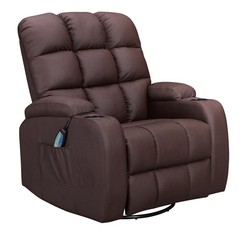 Massage leather sofa - massage, recliner