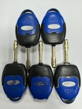 5 X GENUINE FORD TRANSIT 3 BUTTON REMOTE KEY FOB MK7 TIPPER VAN BLUE, TESTED !!
