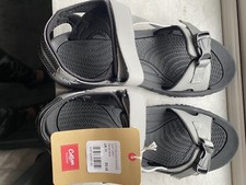 NEW Mens Sandals Cotton Trader Grey Size 11 Sport Easy Fasten Comfortable