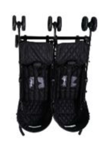 Black double pushchair - black,