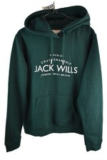 JACK WILLS Green Hoodie size Uk 14 Womens Pullover Jumper Casual Outdoors