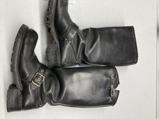 Vintage Leather Bike Boots