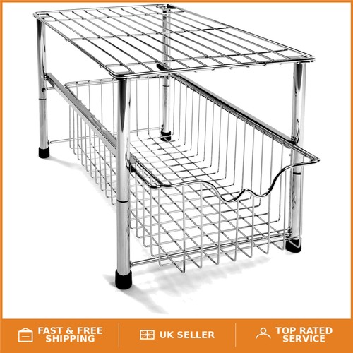 Chrome under sink storage - under, rack