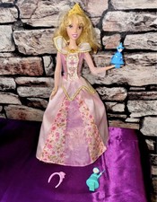 2008 Disney Mattel sleeping beauty doll magic fairy light up doll sounds working