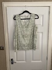 Bon Marche vest Top Green Snake print size 22 NEW