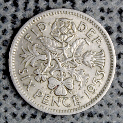 1953 sixpence coronation year - 1953,