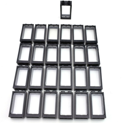Tcm bricks black 1x2x3 window - tcm,