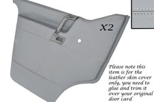 WHITE STITCH 2X DOOR CARDS