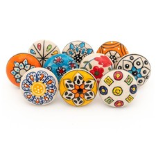 ⭐ 10 x Round Multicoloured