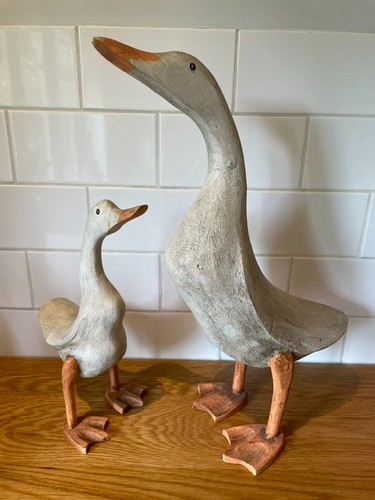 Pair painted decorative - of,