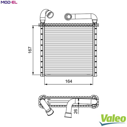 Heat exchanger interior - heat,