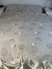 Next Double Hedgehog Quilt Duvet Cover Bed Set Reversible Cotton Bedding??? 