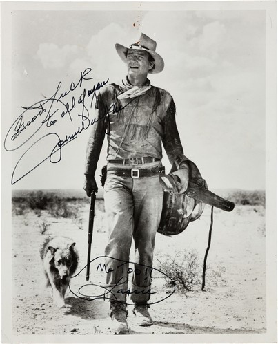 John wayne signed photograph - john,