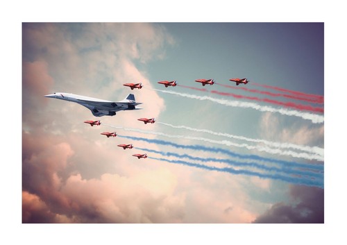 Concorde and red - and,