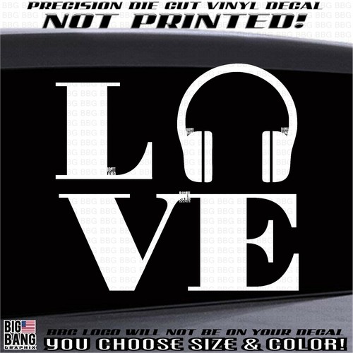 Love music vinyl decal - i,
