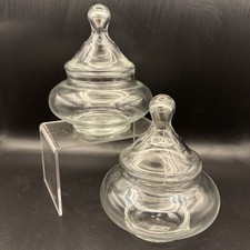Glass lidded jar - glass,