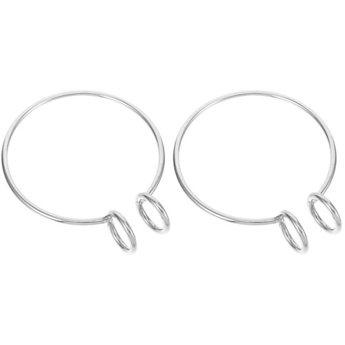 2pcs polished stainless steel - 2pcs,