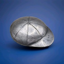 Antique Pewter Caddy Spoon – Jockey’s Cap Design - Possibly Georgian