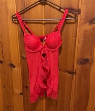 Soleil Sucre Lingerie Red Mesh