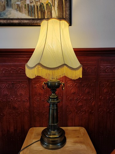 Antique brass lamp large - brass,