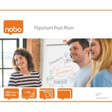 Nobo Flipchart Pad Plain 580x480mm 34631170
