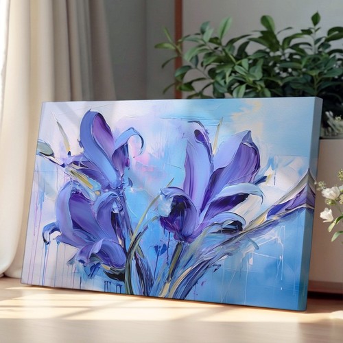 Bluebell flower gestural - bluebell,