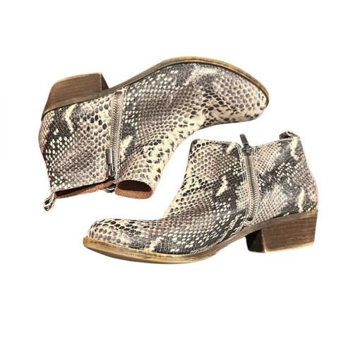 Lucky brand leather - cream, gray