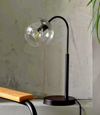 Habitat Coleman Metal Table Lamp - Matte Black - NEW